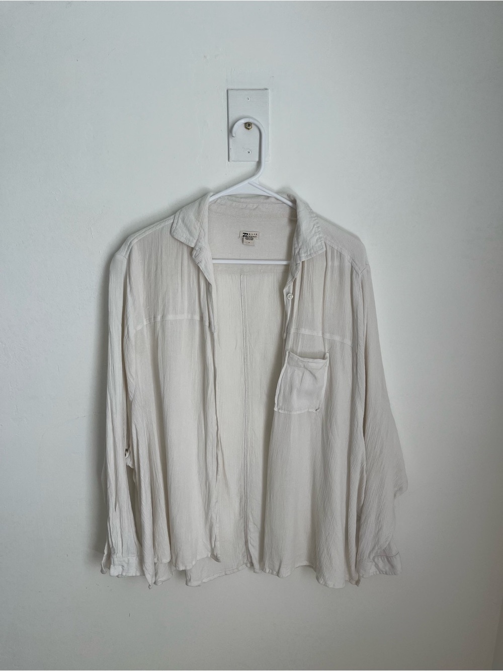 Billabong White Beach Button-Up Shirt
